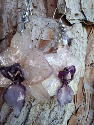 Pendientes Flor Natural Encapsulada