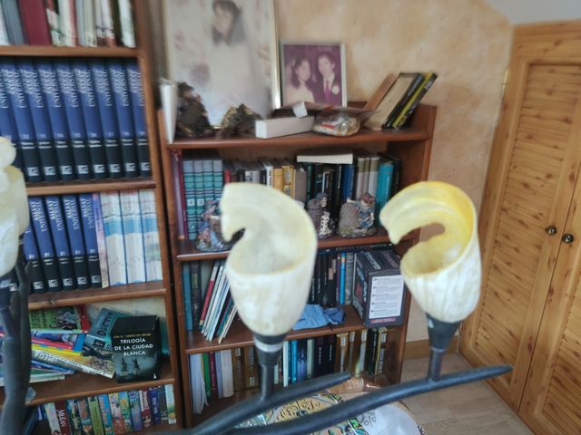 Lámpara forja 5 brazos