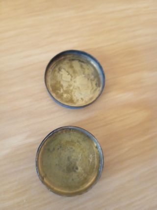 Pastillero antiguo pintado a mano