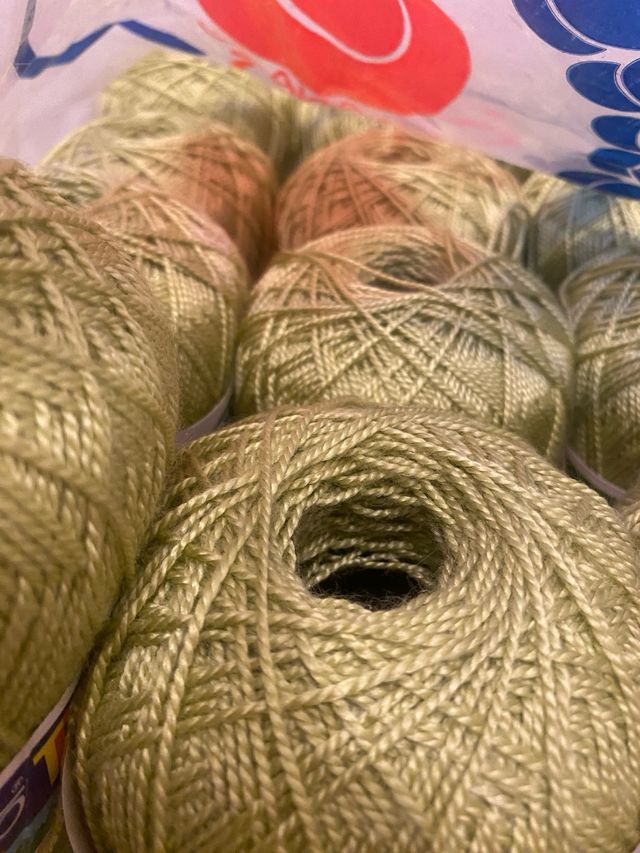 13 ovillos Lana Stop Tropical Verde 100gr