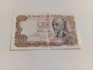 Billete 100 Pesetas España (1970)