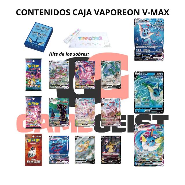 Caja Ultra Premium de Vaporeon VMAX
