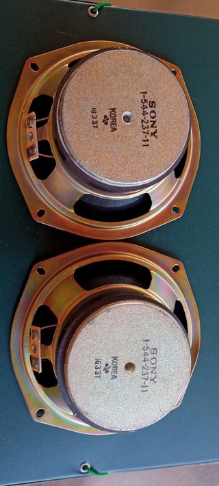 Altavoces Sony es una pareja . Los dos iguales .