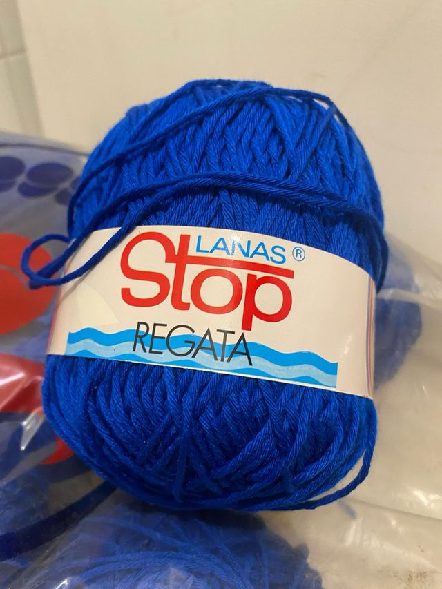 24 ovillos Lana Stop Regata azul