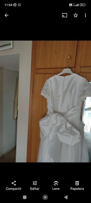 Vestido comunión niña blanco