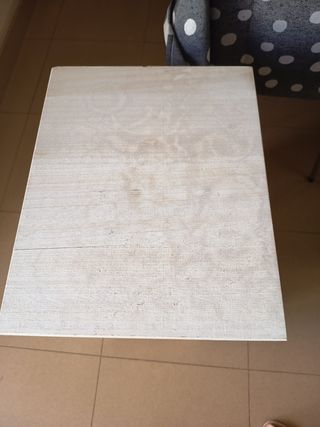 Mueble 3 cajones mimbre blanco