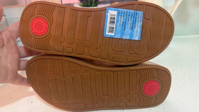 FitFlop Sandalias Piel Doradas