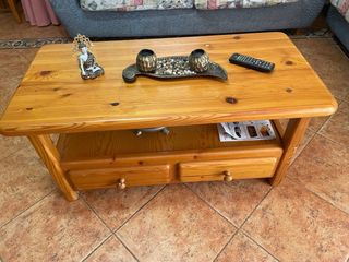 Mesa centro madera maciza