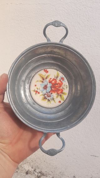 Svuota tasche vintage in peltro