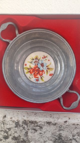 Svuota tasche vintage in peltro