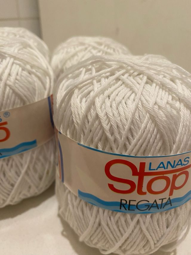 Lana Stop Regata - 4 ovillos blancos