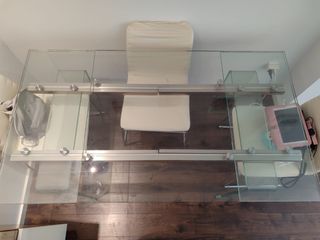 Mesa cristal moderna 
