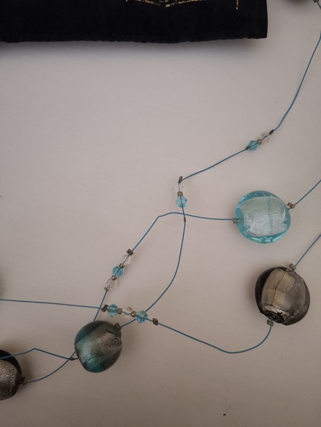 Collana Marcel Cluny blu e argento