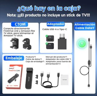 Carlinkit Adaptador HDMI Fire DriveLink