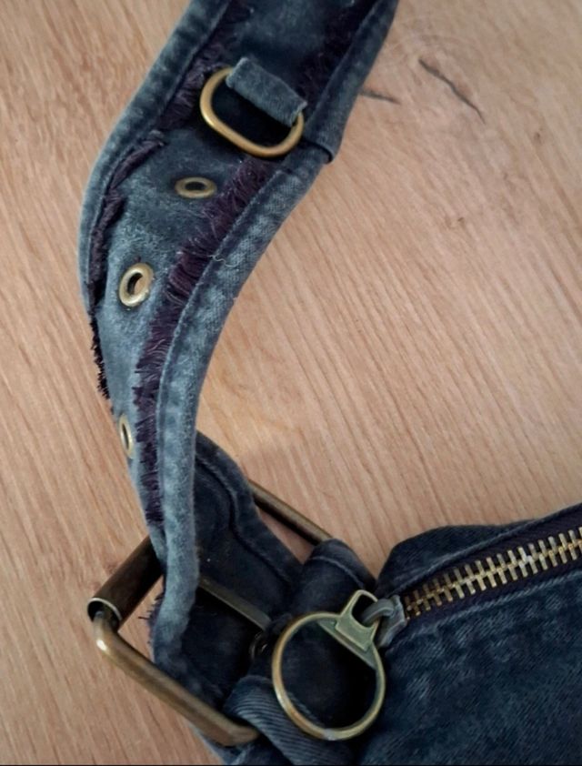 Bolso de chica negro estilo Y2K 2000