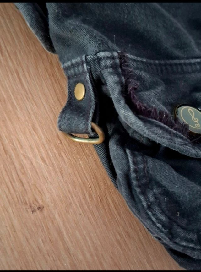 Bolso de chica negro estilo Y2K 2000