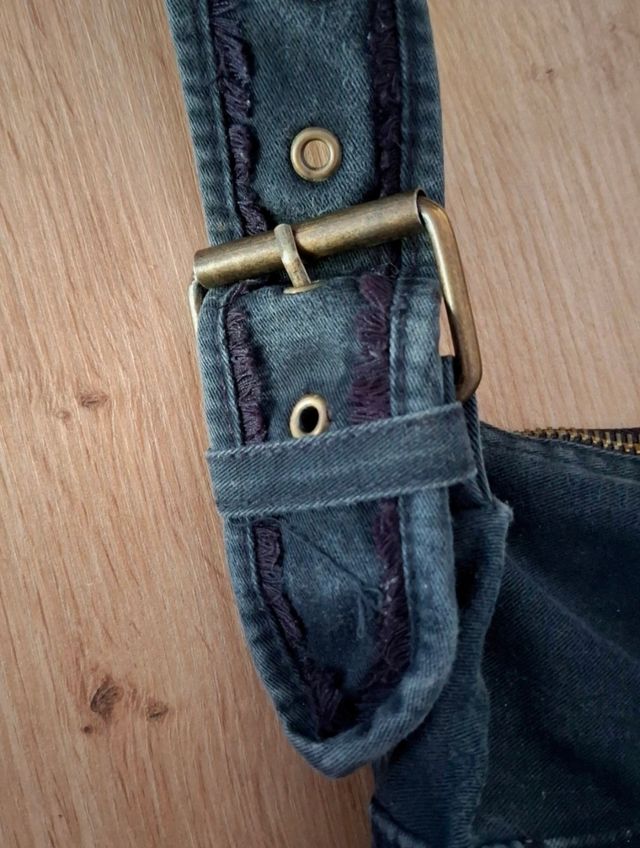 Bolso de chica negro estilo Y2K 2000