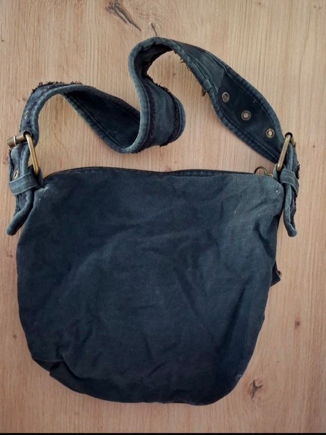 Bolso de chica negro estilo Y2K 2000