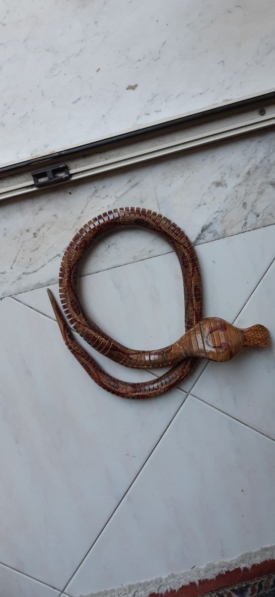 Serpente legno snodato vintage