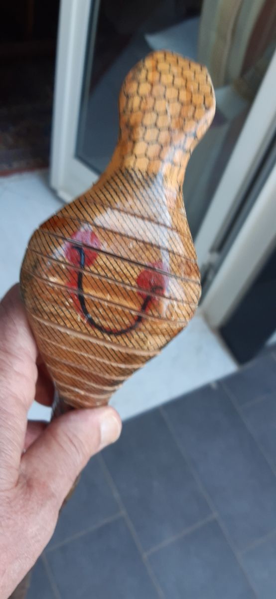 Serpente legno snodato vintage