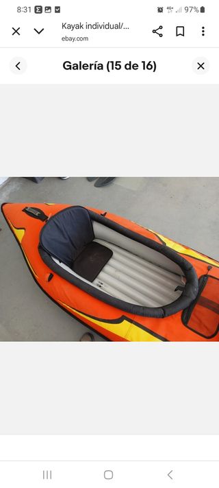 Se venden 2 Kayak inflable de lona semi rigida 