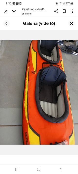 Se venden 2 Kayak inflable de lona semi rigida 