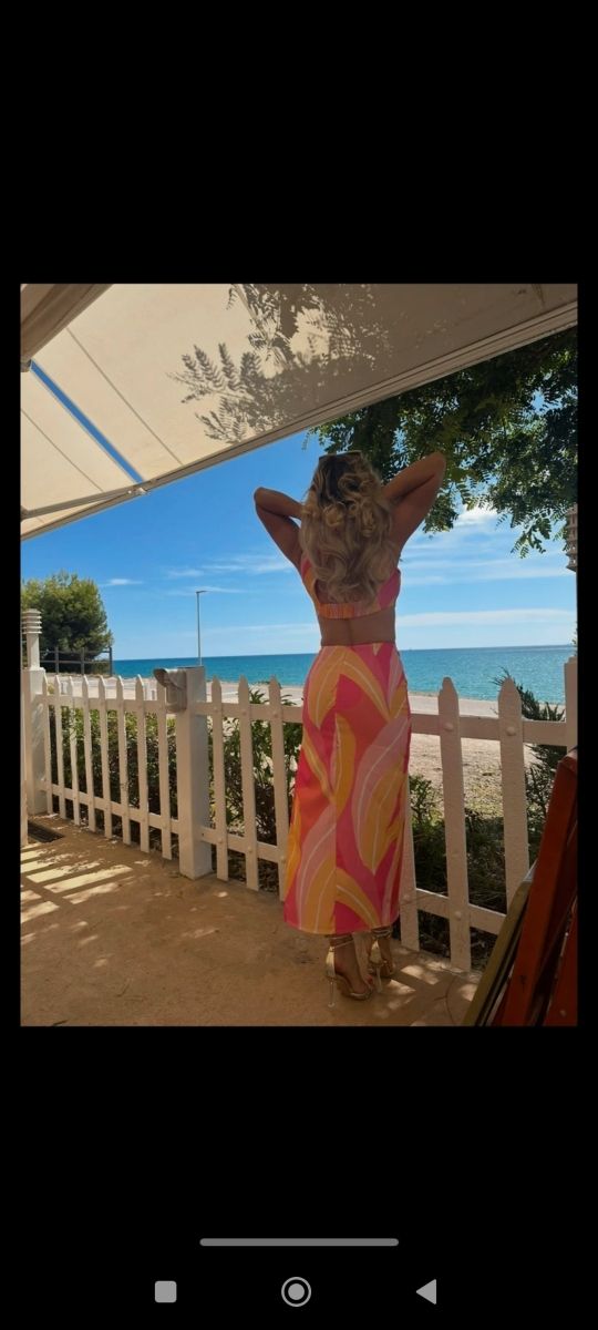 Vestido verano estampado talla S