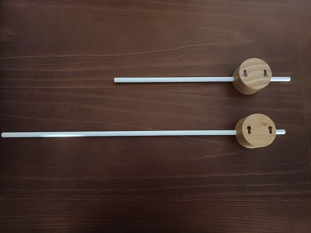 Toalleros de baño nuevos - Madera y metal