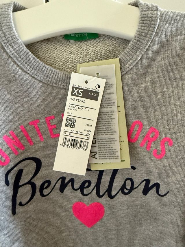 Sudadera Benetton niña 5 años