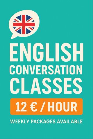 Clases de conversación en inglés.
