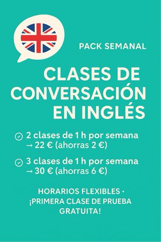 Clases de conversación en inglés.