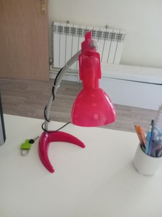 Lampara escritorio rosa
