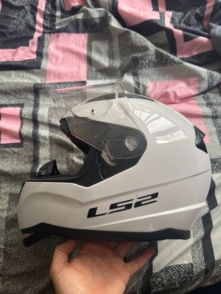 Casco LS2 blanco mate