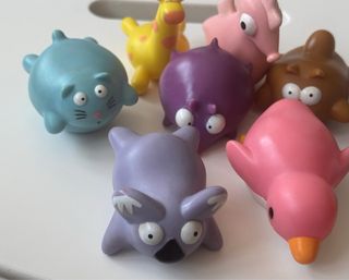 JUGUETES DE BAÑO - SET X 9 FIGURAS - NIÑO/BEBE
