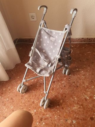 Carrito plegable jueguete + bebe juguete