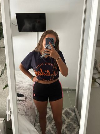 Shorts Adidas mujer - negros y rosas