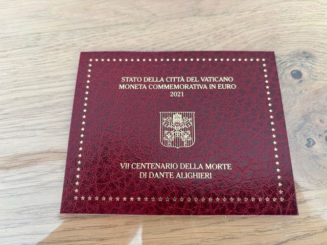 Moneda 2€ Vaticano 2021 Dante