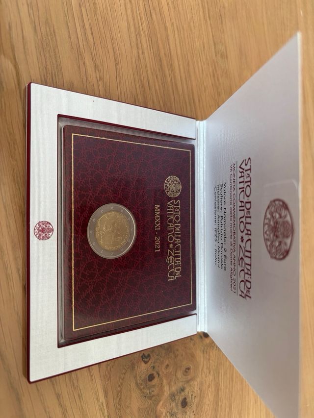 Moneda 2€ Vaticano 2021 Dante
