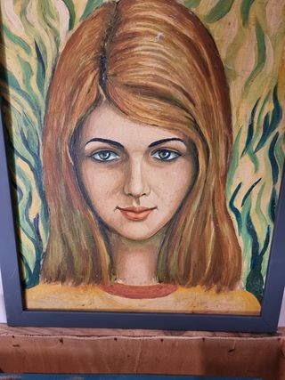 Dipinto olio ragazza