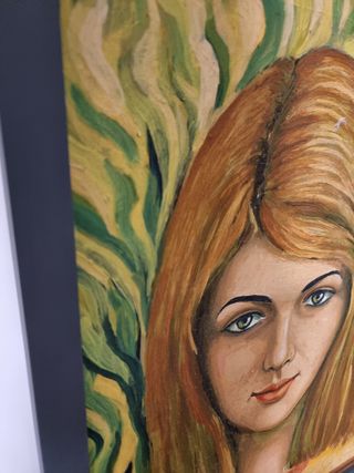 Dipinto olio ragazza