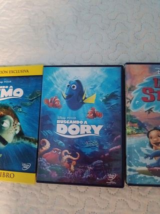 DVDs infantiles: Nemo, Dory, Lilo & Stitch