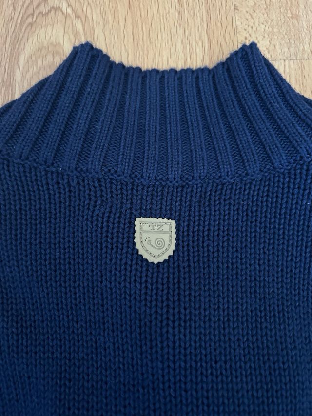 Chaqueta punto azul marino Trasluz - Talla 12