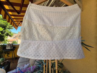 Falda blanca Desigual
