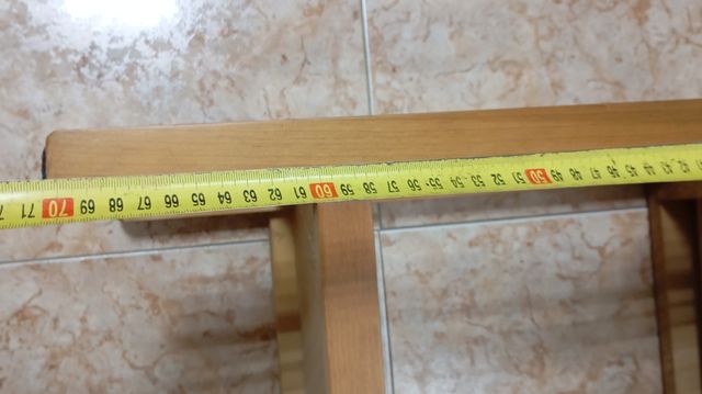 Mesita noche madera marrón