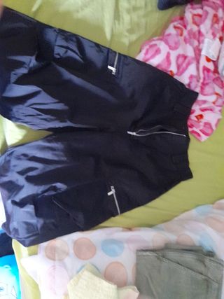Pantalones mujer - Negro y Azul - Talla M
