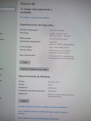 PC Lenovo - Windows 10