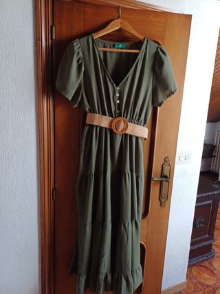 Vestido verde oliva