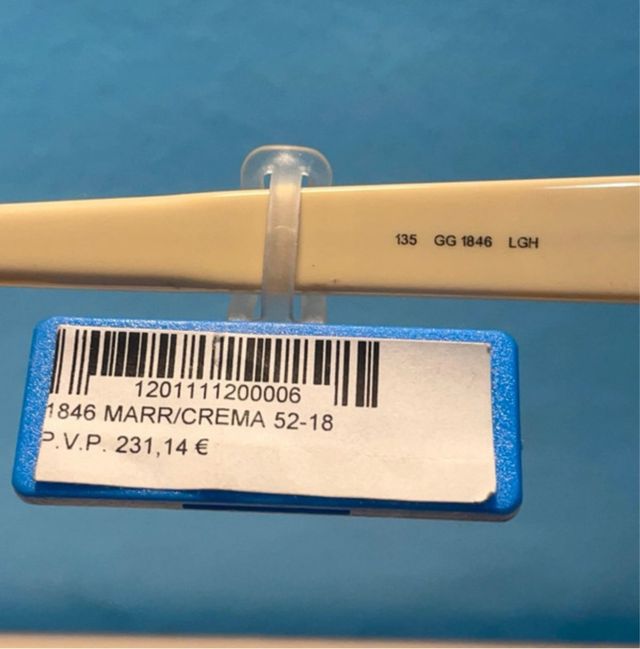 Gafas Gucci - Montura Beige y Negra