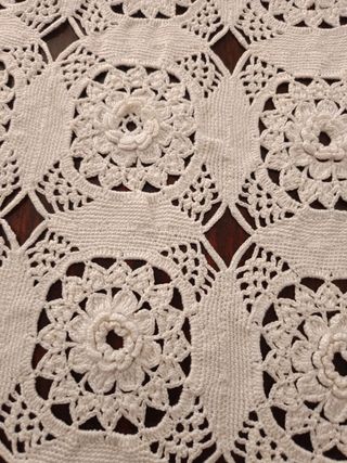 Colcha ganchillo algodón  y perle cama  Oferta  90