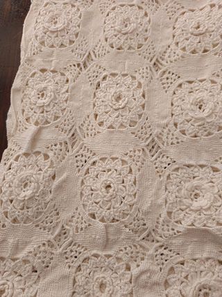 Colcha ganchillo algodón  y perle cama  Oferta  90